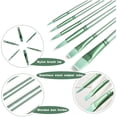 thumbnail image 6 of Acrylic Paint Brush Set, 6 PCS Watercolor Brushes, Painting Brush Nylon Hair Brushes for All Purpose Oil Watercolor Painting Beginner Kits, Gift for Painting Lovers (Green), 6 of 7
