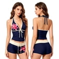 thumbnail image 7 of mgoYE Summer 2 Pieces Floral Bikini Sets Women Y2k Vintage Beach Swimsuit Vacation Going Out Outfits Womens Swimsuit Size M, 7 of 7