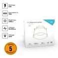 thumbnail image 2 of Dals Lighting Rgm4-Cc Facet 4-1/2" Integrated Led Open Canless Recessed Light - White, 2 of 7