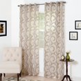 thumbnail image 4 of Lavish Home Andrea Embroidered Curtain Panel, 4 of 7