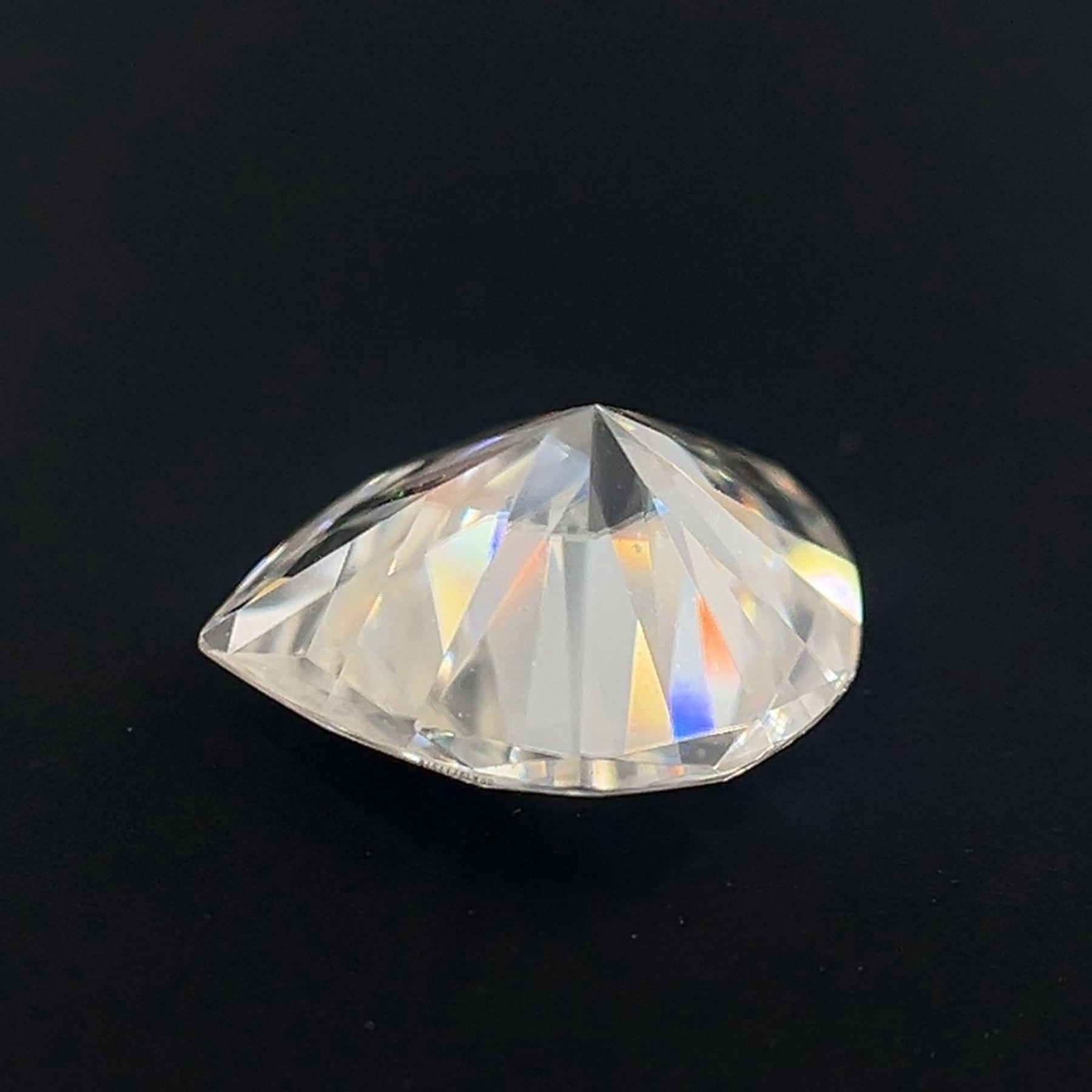 Certified Real Carat Moissanite Pear Shape Brilliant Cut 10x8 mm