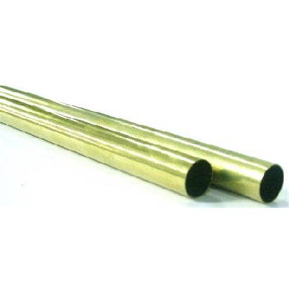K & S Precision Metals 9125 0.02 x 0.66 x 36 in. Round Brass Tube Pack of 2