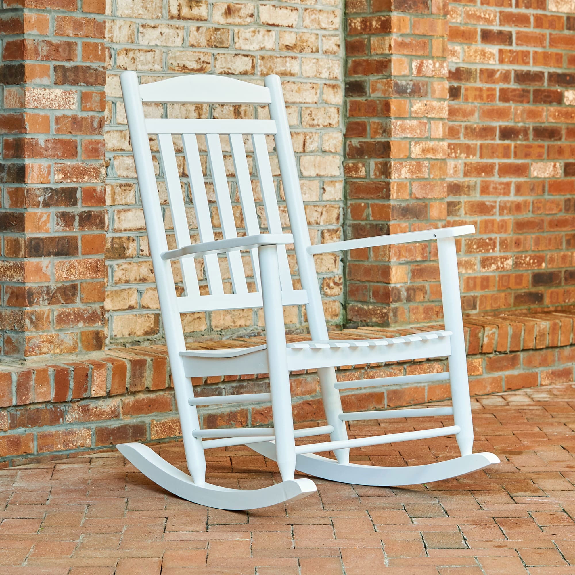 Shine Company Maine Porch Rocker White