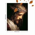 thumbnail image 3 of QISVANSET Jesus Christ Religious Canvas Wall Art 15.75x11.81 Inches, 3 of 5