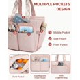 thumbnail image 4 of Lunch Box Ralchyez - Bolsa de almuerzo para mujer, aislante, 15 litros, color rosa claro, 4 of 6