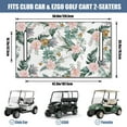 thumbnail image 3 of Bright Floral Pattern Golf Cart Front Seat Cover 51" x 31" Towel Blanket Protector Fit for Golf Carts, 3 of 8