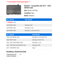 thumbnail image 2 of Radiator - Compatible with 2017 - 2022 INFINITI Q60 2018 2019 2020 2021, 2 of 2