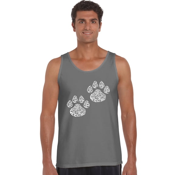 LA Pop Art Men's Word Art Tank Top - Cat Mom