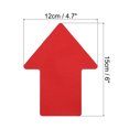 thumbnail image 2 of 6x4.7" Arrow Sticker Directional Sign Frosted Finish Adhesive Removable Floor Decal, Red, 16 Pack, 2 of 5