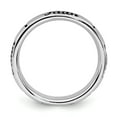 thumbnail image 2 of Sterling Silver Stackable Expressions Black Enamel Faith Ring - Size 9, 2 of 3