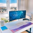 thumbnail image 3 of Large Gaming Mouse Pad with Seam Edge, Anti-Slip Extended Mouse Pad with Micro-Weave Cloth Surface,Waterproof Keyboard Pad, Desk Pad for Gamer Office Home XL 31.5" x 11.8" Cherry Blossoms, 3 of 5