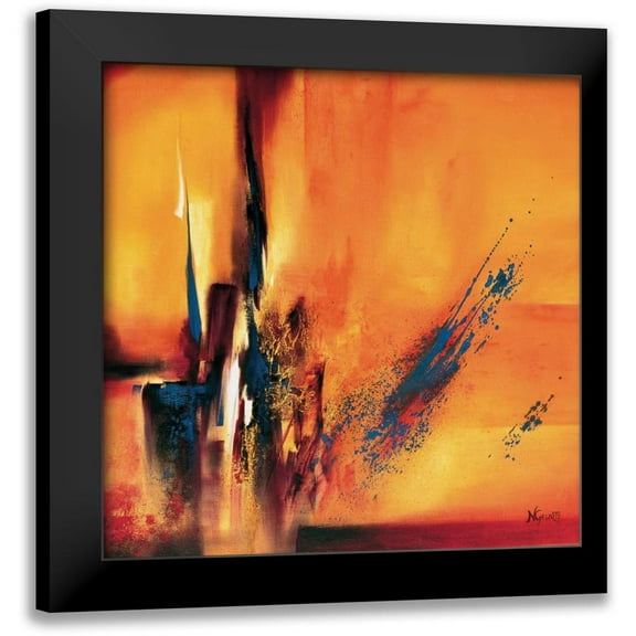 Geurts, Nelly 12x12 Black Modern Framed Museum Art Print Titled - Abstract Impressions l