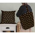 thumbnail image 5 of Soimoi Brown Modal Satin Fabric American Robin Bird Decor Fabric Printed BTY 42 Inch Wide, 5 of 5