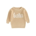 thumbnail image 1 of Faithtur Pull d'Automne pour Bébé Modèle Lettre Jacquard à Manches Longues Pull à Col Rond Pull Hiver, 1 of 9