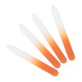 thumbnail image 5 of Unique Bargains 6 Pcs Colorful Glass Multifunctional Nail File Manicure Tool Small Orange, 5 of 6