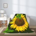 thumbnail image 2 of Hirioo Sunflower3 for Flannel Blanket, Cozy and Warm Throw for Bed or Couch ,Perfect for All Seasons-80"x60", 2 of 6