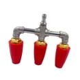 thumbnail image 1 of Dusknt Under $5 Rotating Nozzle Three Nozzle High Pressure Cleaning Machine Red Copper, Clearance Sales Today! Deals Prime!, 1 of 7