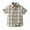 Khaki, variant on vdgthytj Toddler Boy's Button down Shirts Kids Plaid Collared Short Sleeve Beach Summer Shirt Tops 3-9 Years