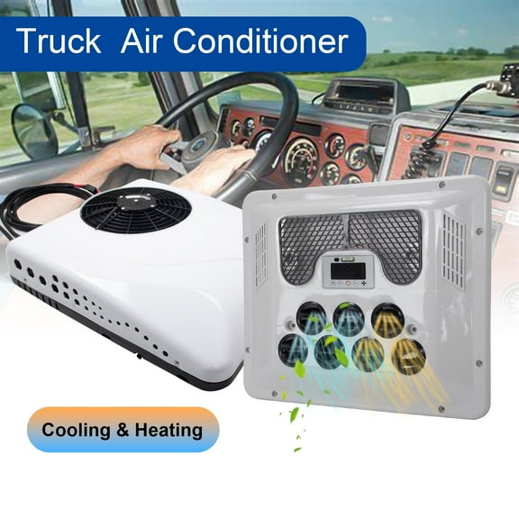 12V RV Air Conditioner Kit Heat Cool Rooftop Trailer Electric AC Unit 13500BTU