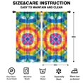 thumbnail image 2 of Blackout Kids Curtains,Colorful Tie Dye Mandala Pattern Childrens Insulated Curtains Set Of 2,Bedroom Essentials,Toddler Room Decor 42"x84", 2 of 5