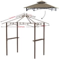 thumbnail image 2 of MASTERCANOPY Grill Gazebo Replacement Canopy for Model L-GZ238PST-11 (8x5, Beige), 2 of 5