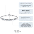 thumbnail image 3 of PEORA Created White Fire Opal Infinity Bracelet for Women 925 Sterling Silver, 1.25 Carats total, Oval Shape 6x4mm, 7.50 inch length, 3 of 6