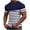 Navy, variant on CHGBMOK Mens Casual Slim Fit T Shirts Short Sleeve Crewneck Waffle Tees Trendy Color Block Workout Shirt Plus Size