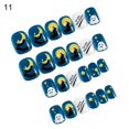 thumbnail image 1 of Farfi 24 unids/set de uñas estilo Halloween para niños, punta usable colorida para niños, cubierta completa, uñas postizas autoadhesivas para regalo, 1 of 5