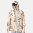 thumbnail image 3 of Picia Cute Bee Gnome1 Women's Men's UPF 50+ Sun Protection Hoodie Shirt Long Sleeve SPF Fishing Outdoor UV Hiking Lightweight Shirts-X-Large, 3 of 9