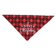 thumbnail image 3 of lionlar Lovely Christmas Pattern Triangle Scarf Saliva Cloth Bandana Decorative Washable Red, 3 of 6