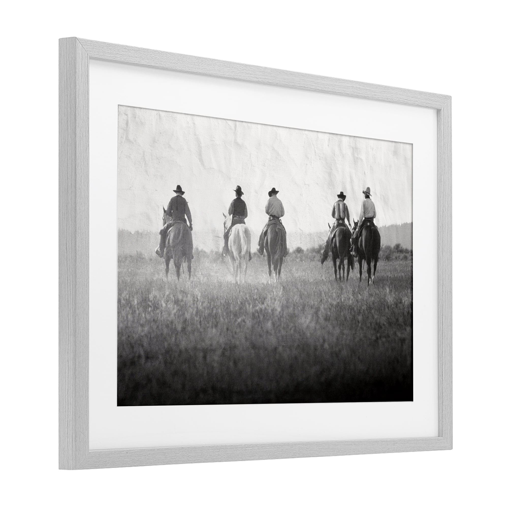 Stupell Industries Riding Toward The Horizon Gray Framed Print Under Glass, design by Superstock