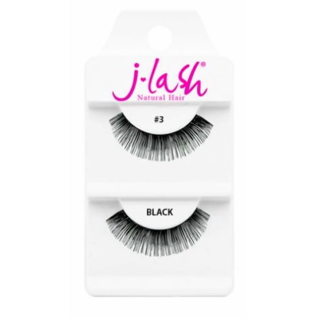 Pestañas postizas J Lash Daily #3 negras reutilizables hechas a mano