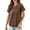 Khaki, variant on Asqwmvz Women's Spring-Summer New Round Neck Pure Cotton Basic Tee - Versatile Short-Sleeve T-Shirt for Layering or Casual Wear XL-8XL