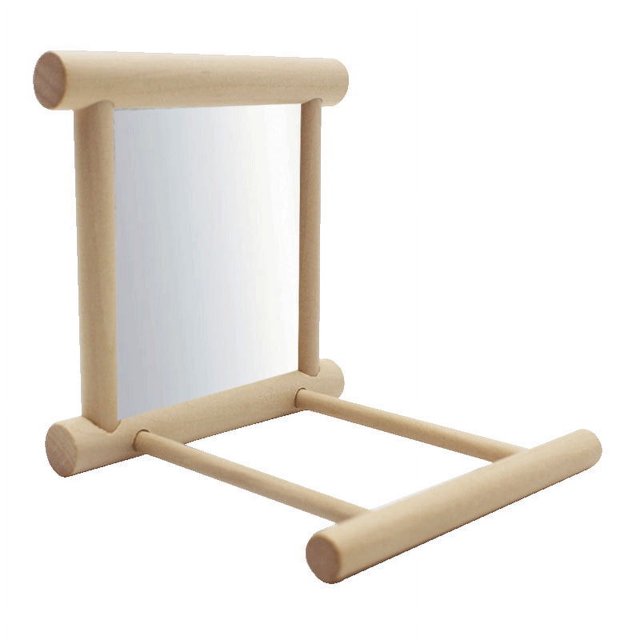 Columpios para pájaros, juguetes para jaulas de loros, juego de columpios para colgar con diseño de espejo 1 (3,9 x 3,9 x 3,9 pulgadas) brillar Electrónica