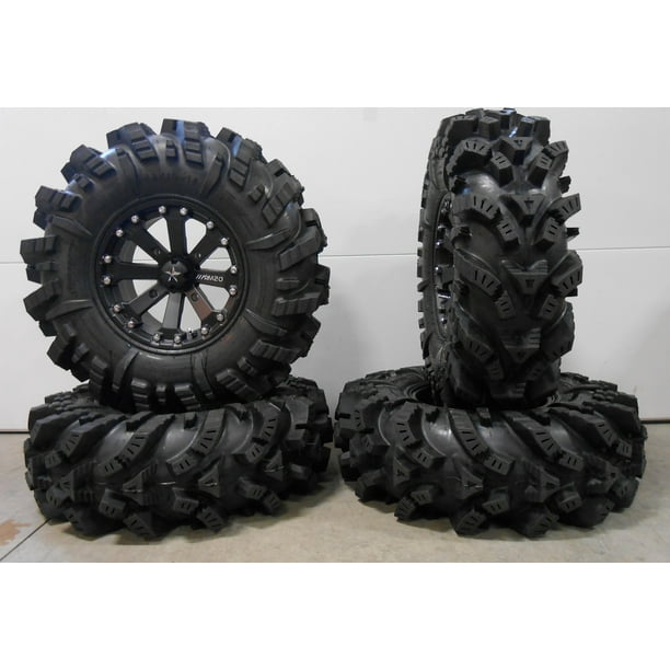 MSA Black Kore 14" UTV Wheels 32" Intimidator Tires Yamaha Viking