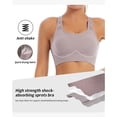 thumbnail image 6 of Endives Women's Racerback Sports Bra Comfort Wide Strap Full Coverage High Support Athletic Tank Tops for Yoga Workout Fitness Brassieres Bra Gym Yoga Bras, 6 of 7