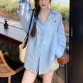 thumbnail image 1 of Womens Relaxed Fit Lapel Shirt Perfect for Daily Activities in the Sun, 1 of 9