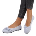 thumbnail image 2 of YOUYEDIAN Loafers for Women Versatile Round Toe Bowtie Deco Fashion Low Heel Flats Casual Comfy Dress Shoes, 2 of 5