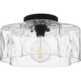 thumbnail image 3 of Quoizel Lilly 1-Light Matte Black Semi-Flush Mount, 3 of 5