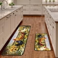 thumbnail image 2 of Rooster Kitchen Mats for Floor Kitchen Rugs Sets of 2 Non Slip Washable Sunflower Kitchen Rugs Anti Fatigue 47x17 Inch and 29x17, 2 of 6