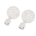 thumbnail image 1 of Abbracc Supports de Tringle à Rideaux Embouts de Tringle à Rideaux 22mm 1 Type 1 - Blanc, 1 of 8