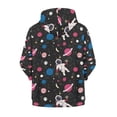 thumbnail image 5 of Xoenoiee Astronaut Space Planets Girls Boys Zip-Up Hoodies Kids Fall Winter Warm Sweatshirt Jacket with Pocket Youth Long Sleeve Shirt Top Teen Clothes Outfits, 11-13 Years, 5 of 7