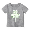 thumbnail image 3 of Weebloom St. Patrick's Day Shirts For Boys Short Sleeve Crew Neck Shamrock Graphic Cute Loose Holiday Party Soft Comfortable Summer Saint Patrick's Day T Shirt Girls Tees Tops 1-13 Years, 3 of 3