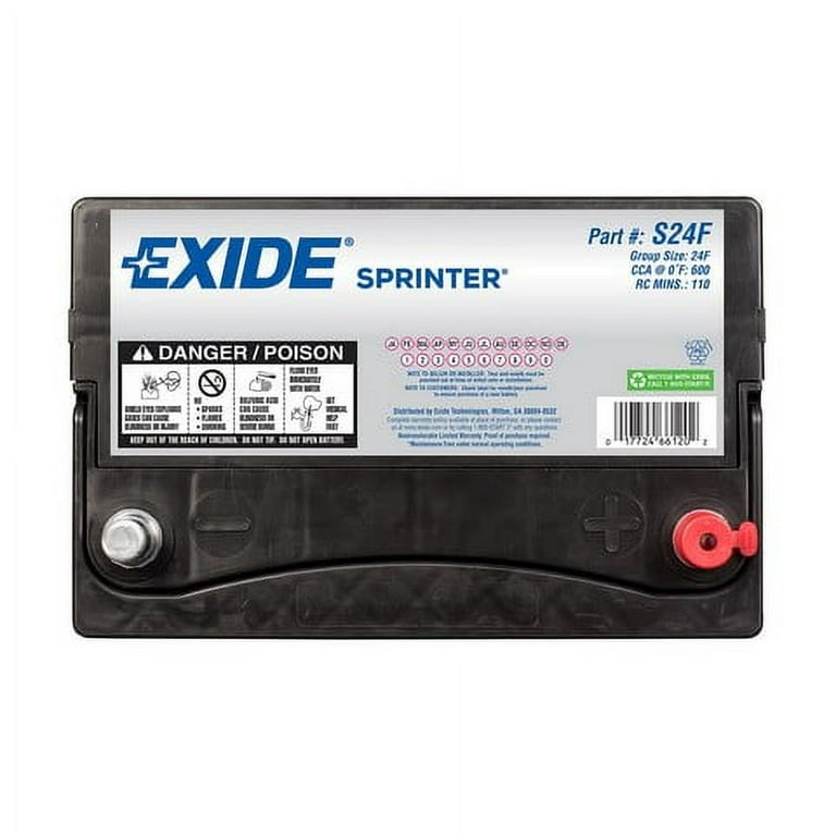 EXIDE Exide S25 12V Sprinter Classic 630 CCA Exide Batteries at