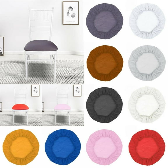 Household Chair Cover Round Elastic Telescopic Chair Cover Detachable Simple Chair Cushion Cover
