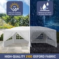 thumbnail image 5 of Ktaxon 10x20 Ez Pop Up Canopy Tent,Outdoor Sun Shade Shelter,Outdoor Gazebo,One Push Setup with Bag,6 Sidewalls,UPF50+ - White, 5 of 8