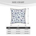 thumbnail image 2 of KLL Dark Blue Snowflakes Decorative Throw Pillow Covers Velvet Soft for Couch Sofa Bedroom Living Room Outdoor (No pillow core)-, 2 of 5