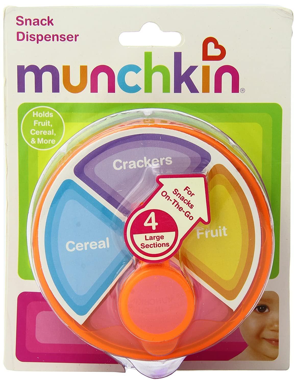 Munchkin Snack Dispenser, Colors May Vary