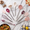 thumbnail image 4 of COOK WITH COLOR Silicone Cooking Utensils, Kitchen Utensil Set, Easy to Clean Silicone Kitchen Utensils, Cooking Utensils for Nonstick Cookware, Kitchen Gadgets Set, 10 Pieces, Rose, 4 of 4