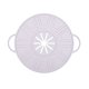 thumbnail image 1 of Tapa antiderrames de silicona resistente a altas temperaturas, reutilizable, para cocina, con pasamanos antiescaldaduras, diseño de orificio de vapor, rejilla plegable para cocinar al vapor., 1 of 8
